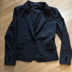 Theory Charcoal Tailored Blazer